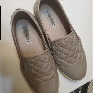 Steve Madden Quilted Slip-On Flats - Brown